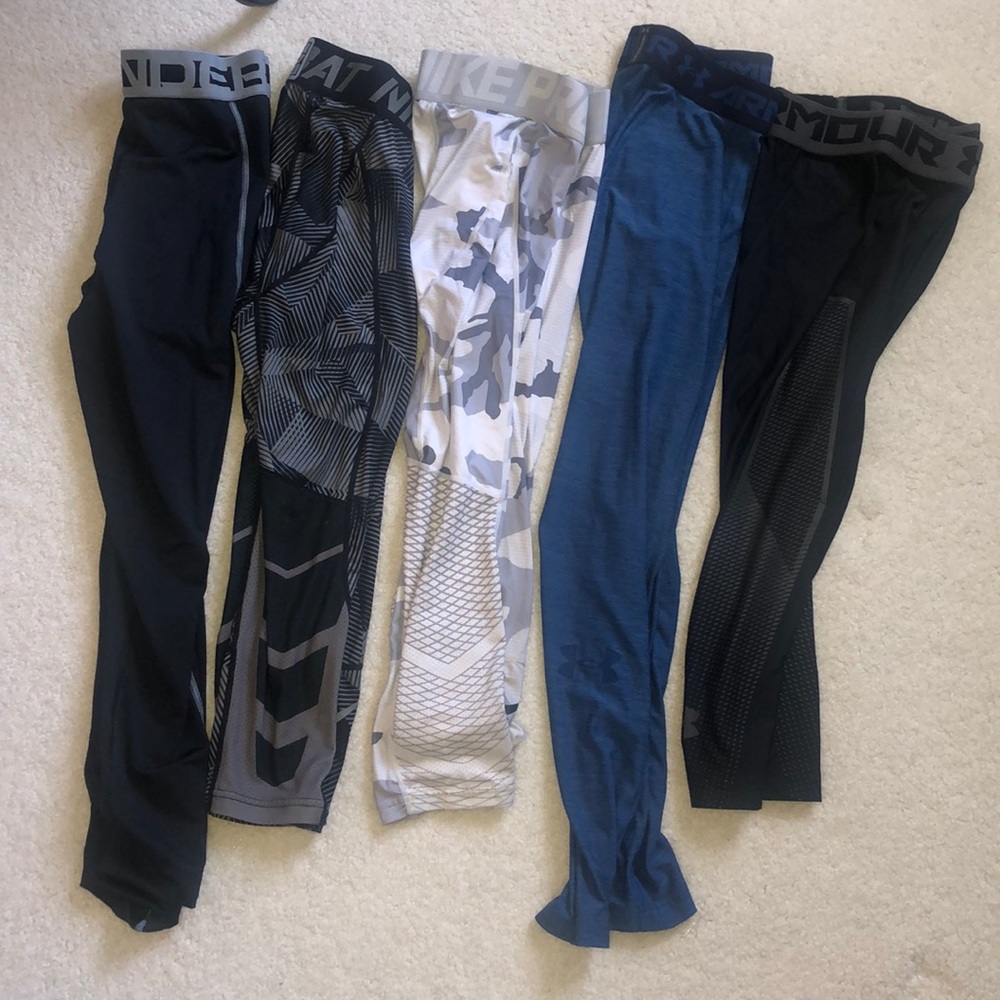Nike Pro Combat and UnderArmour compression pants